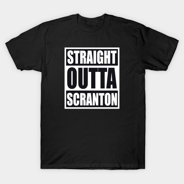 straight outta scranton the office T-Shirt by untagged_shop